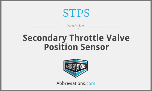 STPS - Secondary Throttle Valve Position Sensor