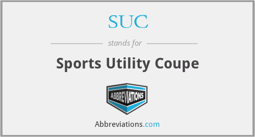 SUC - Sports Utility Coupe