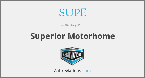 SUPE - Superior Motorhome