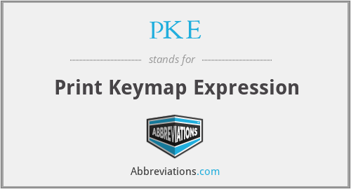 PKE - Print Keymap Expression