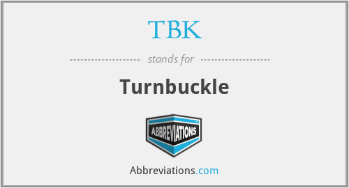 TBK - Turnbuckle