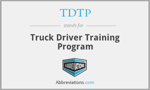 TDTP - Truck Driver Training Program