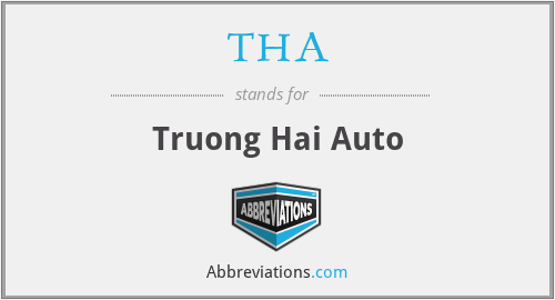 THA - Truong Hai Auto