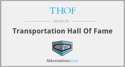THOF - Transportation Hall Of Fame
