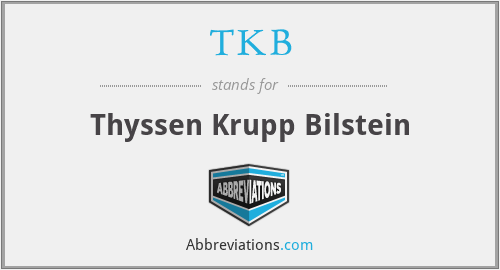 TKB - Thyssen Krupp Bilstein