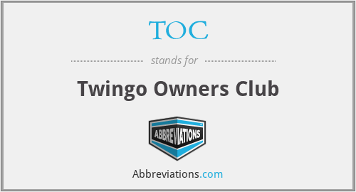 TOC - Twingo Owners Club