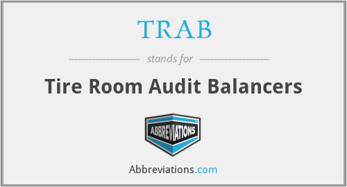 TRAB - Tire Room Audit Balancers