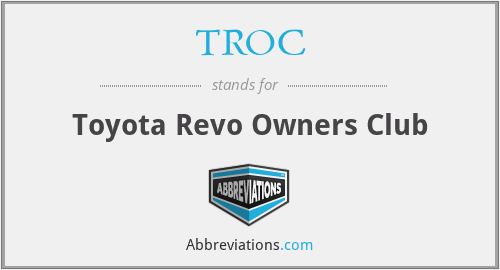TROC - Toyota Revo Owners Club