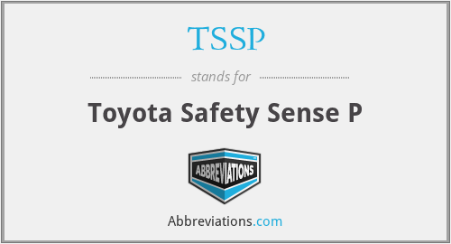 TSSP - Toyota Safety Sense P
