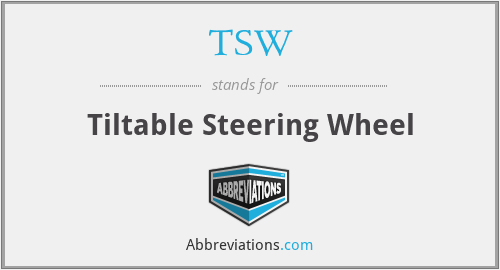 TSW - Tiltable Steering Wheel