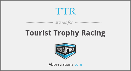 TTR - Tourist Trophy Racing