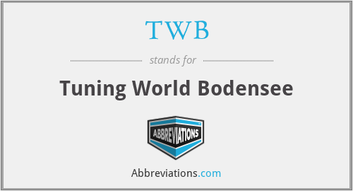 TWB - Tuning World Bodensee