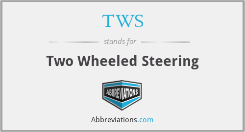 TWS - Two Wheeled Steering