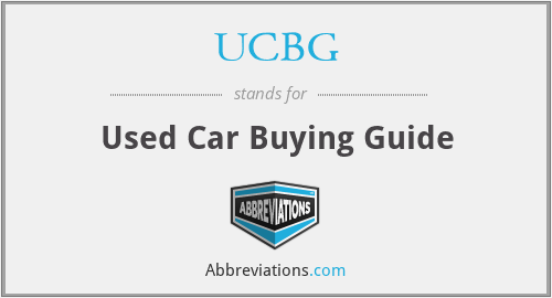 UCBG - Used Car Buying Guide