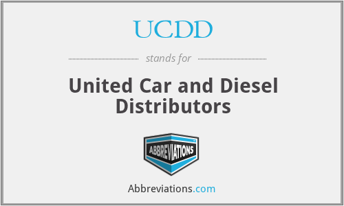 UCDD - United Car and Diesel Distributors