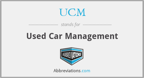 UCM - Used Car Management