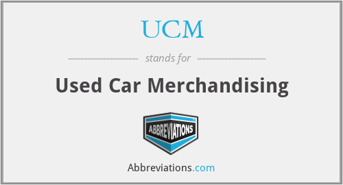 UCM - Used Car Merchandising