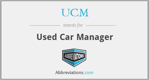 UCM - Used Car Manager