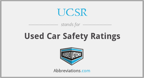 UCSR - Used Car Safety Ratings
