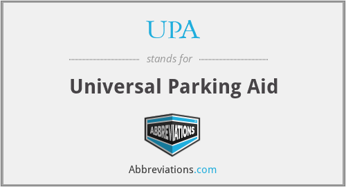 UPA - Universal Parking Aid
