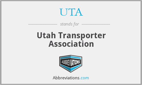 UTA - Utah Transporter Association