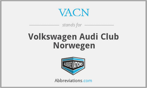 VACN - Volkswagen Audi Club Norwegen