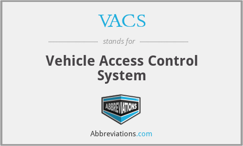 VACS - Vehicle Access Control System