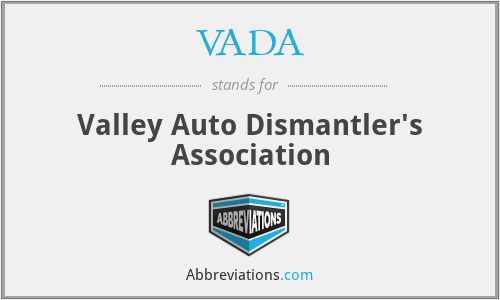 VADA - Valley Auto Dismantler's Association