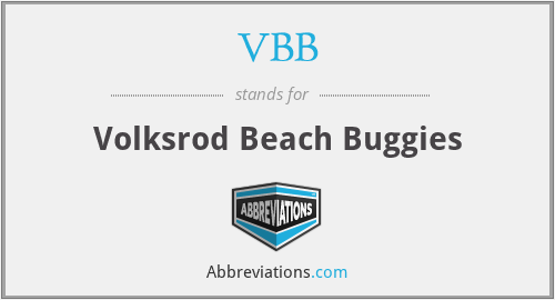 VBB - Volksrod Beach Buggies