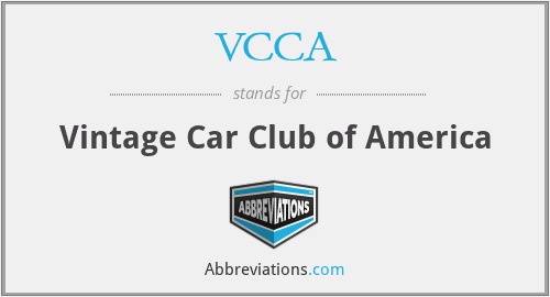 VCCA - Vintage Car Club of America