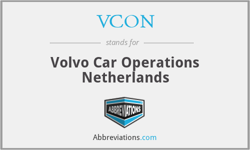 VCON - Volvo Car Operations Netherlands