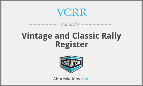 VCRR - Vintage and Classic Rally Register