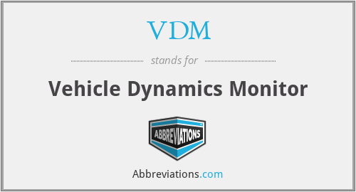 VDM - Vehicle Dynamics Monitor