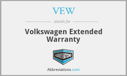 VEW - Volkswagen Extended Warranty
