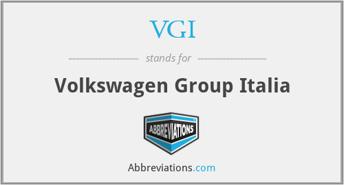 VGI - Volkswagen Group Italia