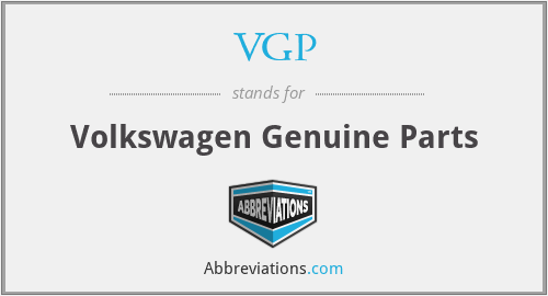 VGP - Volkswagen Genuine Parts