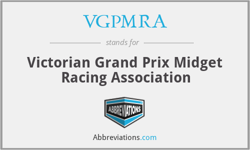 VGPMRA - Victorian Grand Prix Midget Racing Association