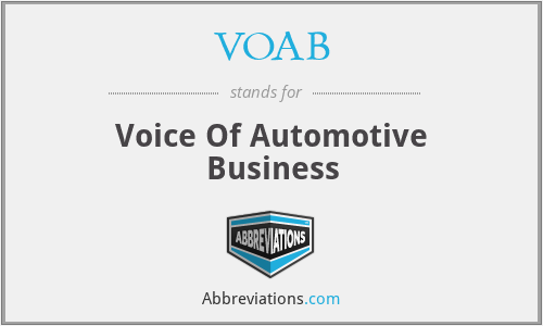 VOAB - Voice Of Automotive Business