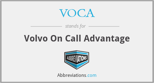 VOCA - Volvo On Call Advantage