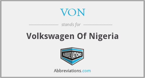 VON - Volkswagen Of Nigeria