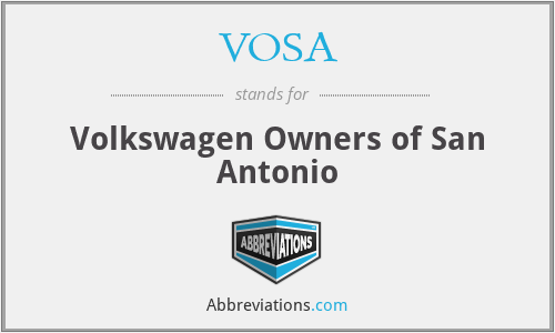 VOSA - Volkswagen Owners of San Antonio