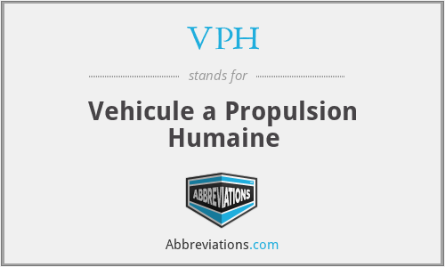 VPH - Vehicule a Propulsion Humaine