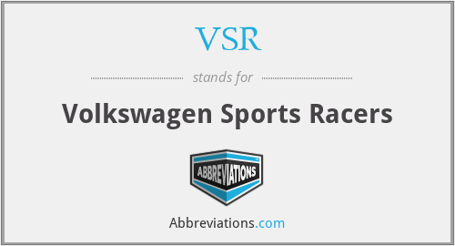 VSR - Volkswagen Sports Racers