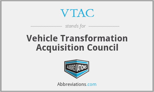 VTAC - Vehicle Transformation Acquisition Council