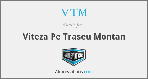 VTM - Viteza Pe Traseu Montan