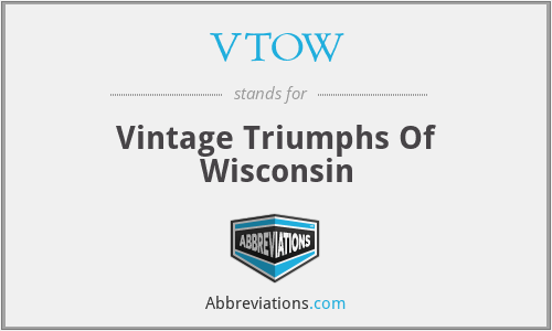 VTOW - Vintage Triumphs Of Wisconsin