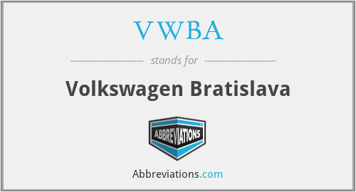 VWBA - Volkswagen Bratislava