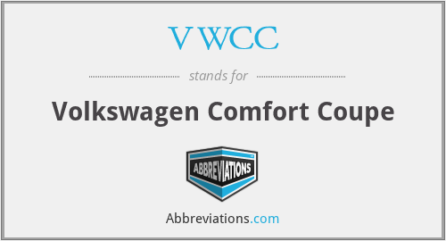 VWCC - Volkswagen Comfort Coupe