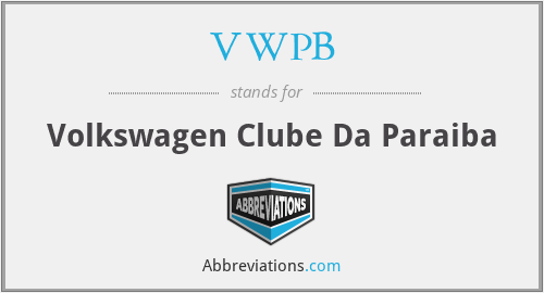 VWPB - Volkswagen Clube Da Paraiba