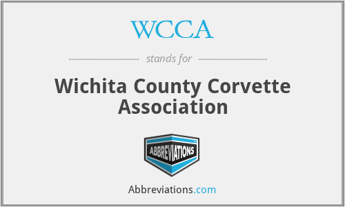 WCCA - Wichita County Corvette Association